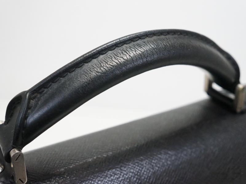 Authentic Pre-owned Louis Vuitton Taiga Ardoise Black Serviette Laguito Briefcase Bag M31092 170851