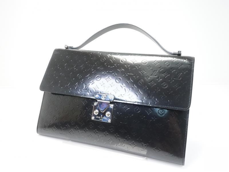 Louis Vuitton Black Mini Monogram Glace Anouchka PM Clutch Wallet - Yoogi's  Closet
