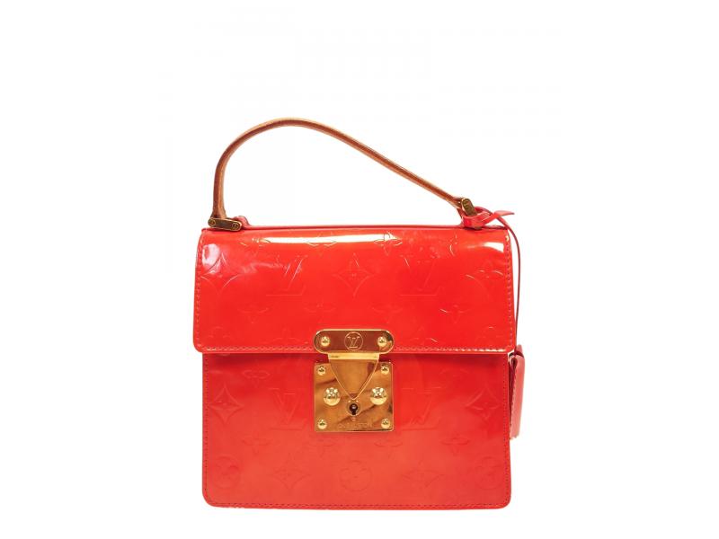 Authentic Pre-owned Louis Vuitton Vernis Rouge Red Spring Street Hand Bag Purse M91135 250392