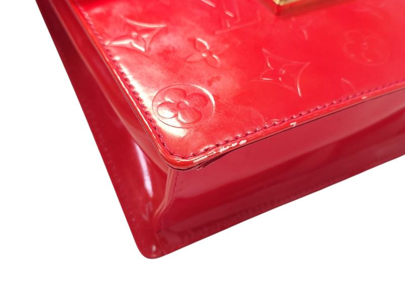 Authentic Pre-owned Louis Vuitton Vernis Rouge Red Spring Street Hand Bag Purse M91135 250392