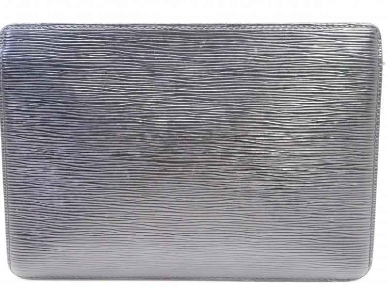 Authentic Pre-owned Louis Vuitton Lv Epi Black Noir Pochette Homme Clutch Bag M52522 200249