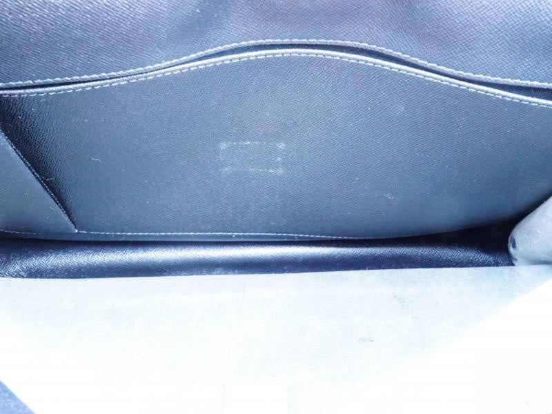 Authentic Pre-owned Louis Vuitton Taiga Ardoise Black Porte-documents Angara Briefcase M30772 180793