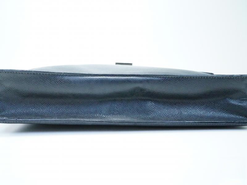 Authentic Pre-owned Louis Vuitton Taiga Ardoise Black Porte-documents Angara Briefcase M30772 180793