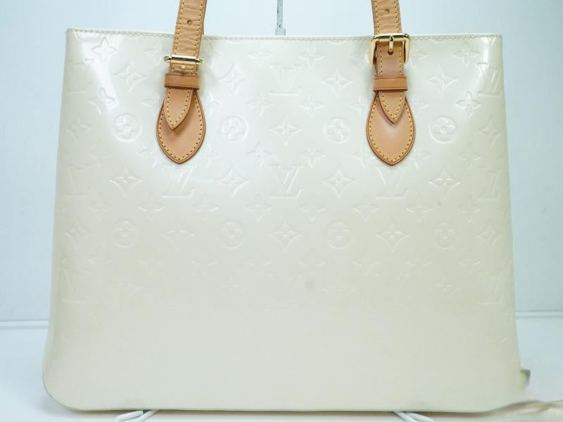 Authentic Pre-owned Louis Vuitton Vernis Perle Brentwood Shoulder Tote Bag M91512 120821