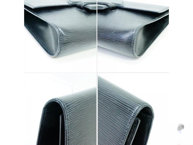 Authentic Pre-owned Louis Vuitton Lv Epi Black Noir Pochette Chaillot Gm Clutch Bag M52532 190240