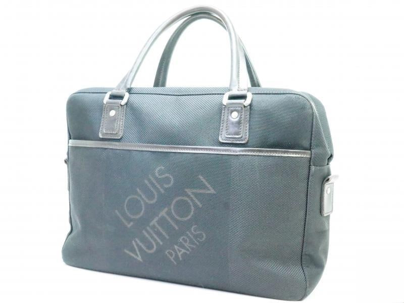 Authentic LOUIS VUITTON Taiga LOZAN Briefcase Ardoise 