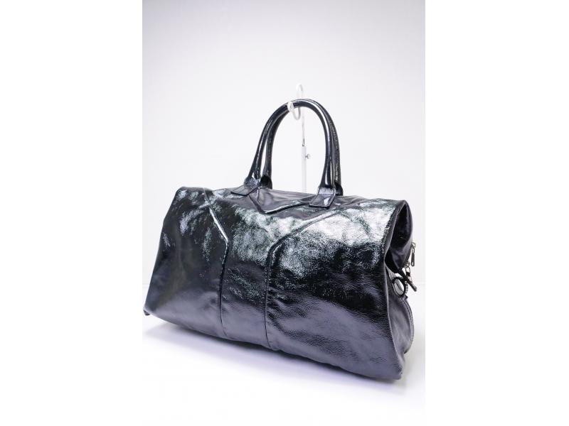 Authentic Pre-owned Yves Saint Laurent Black Leather Easy Boston 208314 Tote Bag 200416