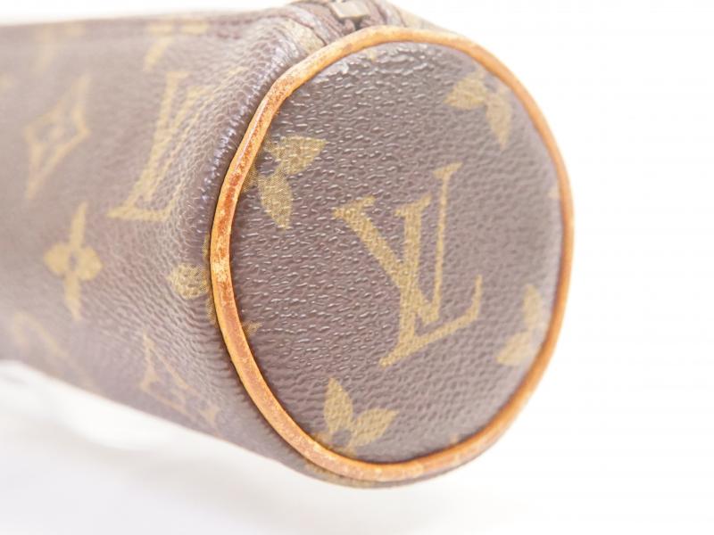 Authentic Pre-owned Louis Vuitton Monogram Trousse Ronde Pen Case Cosmetic Pouch Bag M47630 210151