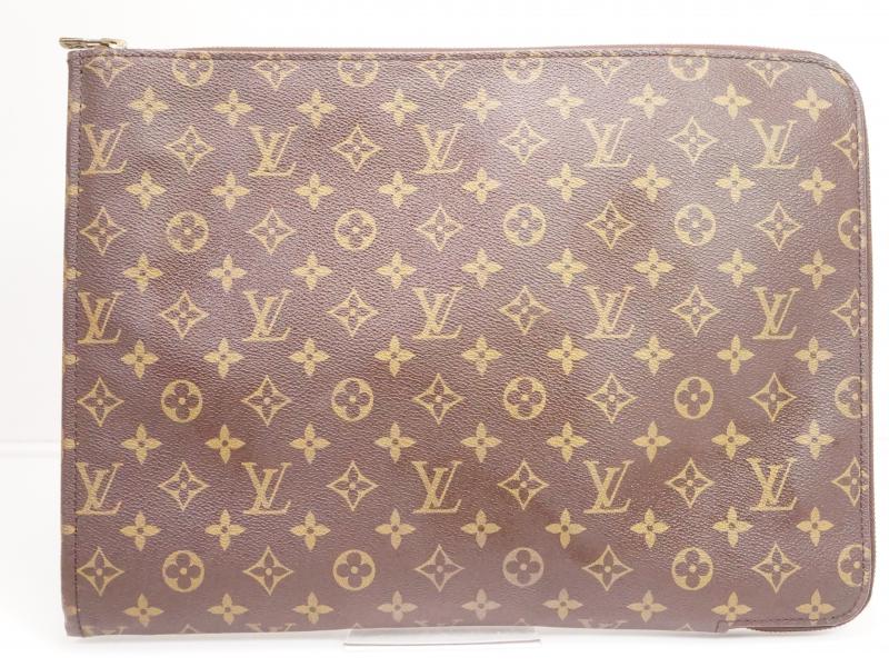 Authentic Pre-owned Louis Vuitton Monogram Poche Documents Portfolio Gm Tablet Case M53456 210211
