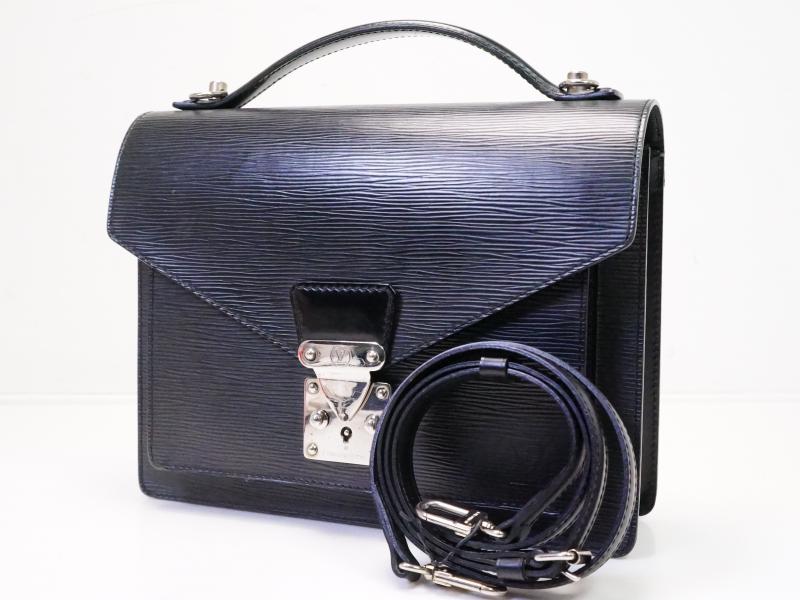Authentic Pre-owned Louis Vuitton Epi Black Monceau Hand Bag Satchel B