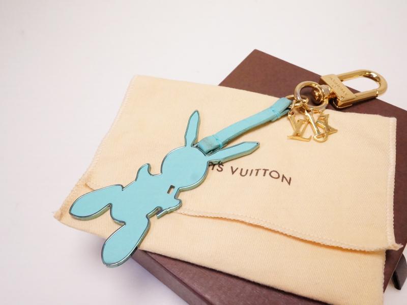 LOUIS VUITTON M62738 LV Rabbit Jeff Koons Bag Charm Key Holder Leather