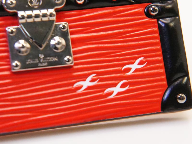 Authentic Pre-owned Louis Vuitton Epi Red Bag Charm Petite Malle Trunk Bag Key Ring M00005 210796