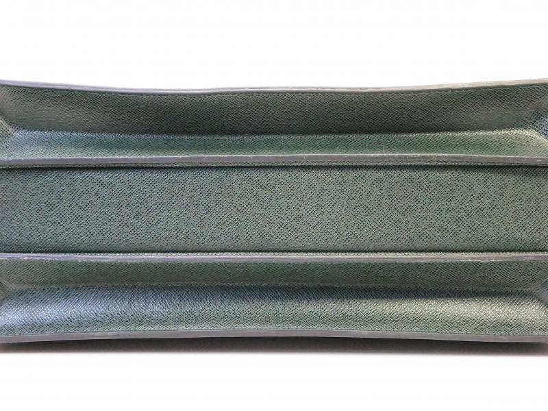 Authentic Pre-owned Louis Vuitton LV Taiga Epicea Green Pilot Case Oural Document Bag M30024 210864