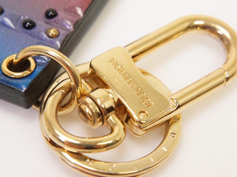 Authentic Pre-owned Louis Vuitton Multi Color Bag Charm Petite Malle Trunk Key Ring MP2021 210949