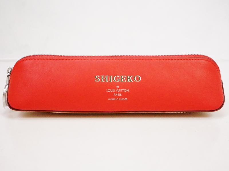 Authentic Pre-owned Louis Vuitton Monogram Trousse Elizabeth Red Pen Case Pouch Bag Gi0009 220108