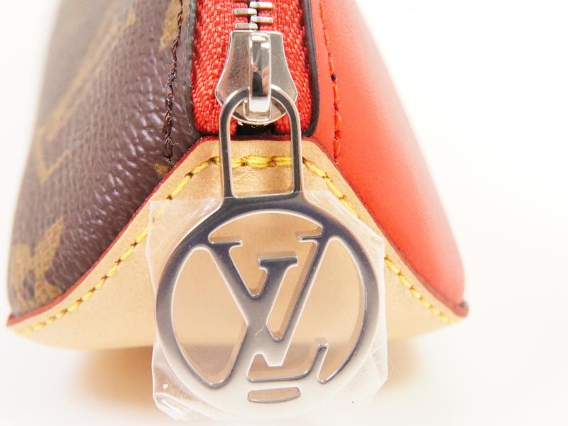 Authentic Pre-owned Louis Vuitton Monogram Trousse Elizabeth Red Pen Case Pouch Bag Gi0009 220108
