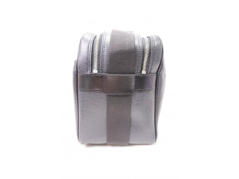 Authentic Pre-owned Louis Vuitton Taiga Ardoise Black Reporter Compartment Messenger M30152 132274