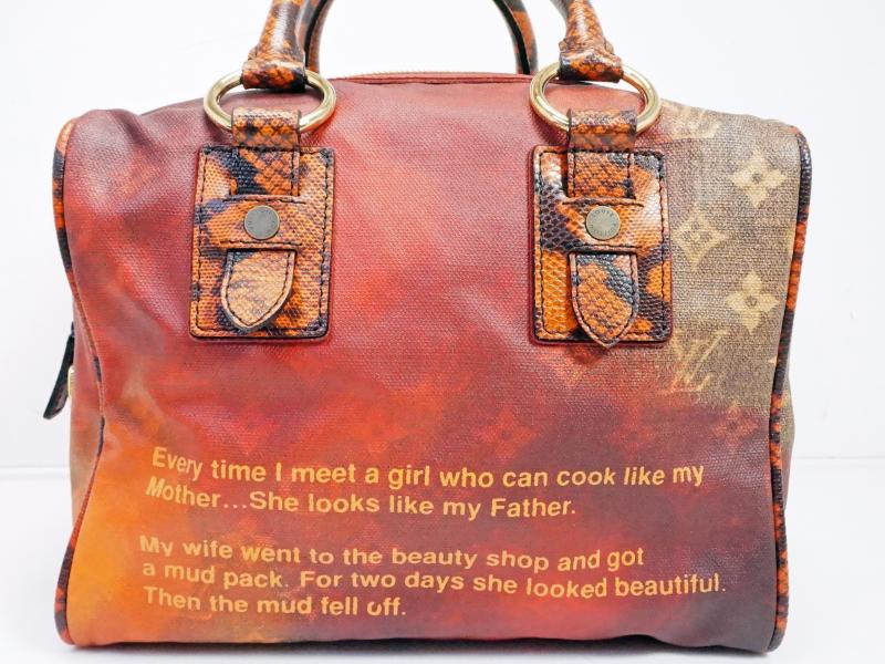 Louis Vuitton Richard Prince Mancrazy Jokes L.E. Top Handle Bag