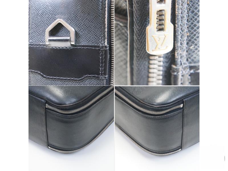 Authentic Pre-owned Louis Vuitton Taiga Ardoise Black Porte Ordinateur Tura Hand Bag M30762 161319