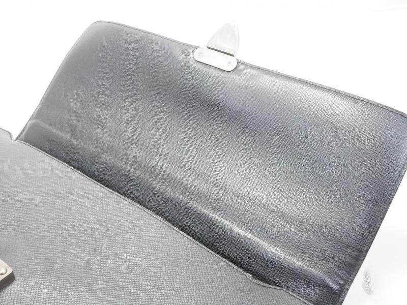 Authentic Pre-owned Louis Vuitton Taiga Ardoise Black Serviette Laguito Briefcase Bag M31092 170851