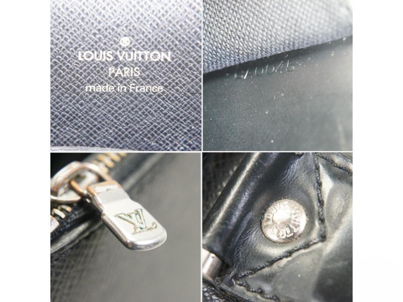Authentic Pre-owned Louis Vuitton Taiga Ardoise Black Serviette Laguito Briefcase Bag M31092 170851