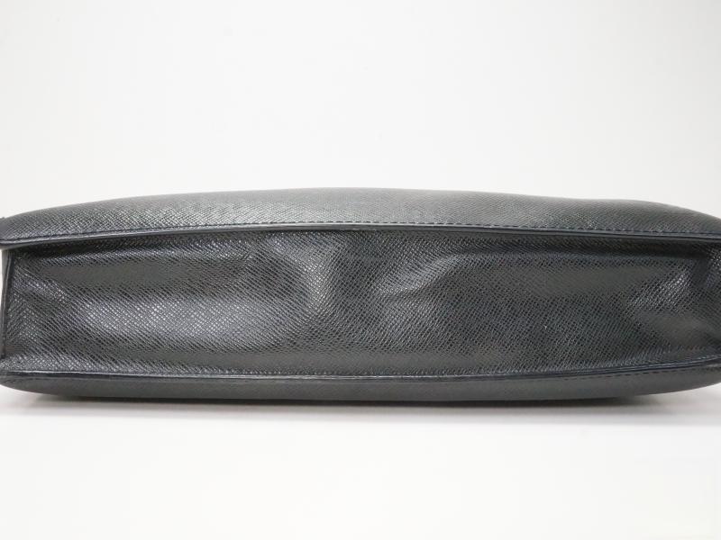 Authentic Pre-owned Louis Vuitton Taiga Ardoise Black Porte-documents Angara Briefcase M30772 171733