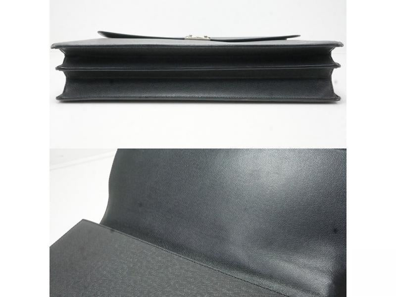 Authentic Pre-owned Louis Vuitton Taiga Black Ardoise Serviette Moskova Briefcase Bag M30032 172114