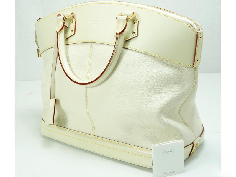 Authentic Pre-owned Louis Vuitton Suhali Leather Blanc White Lockit Mm Hand Tote Bag M91874 132165