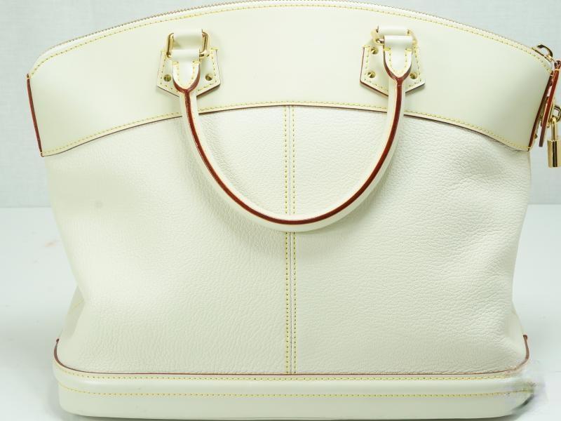 Authentic Pre-owned Louis Vuitton Suhali Leather Blanc White Lockit Mm Hand Tote Bag M91874 132165