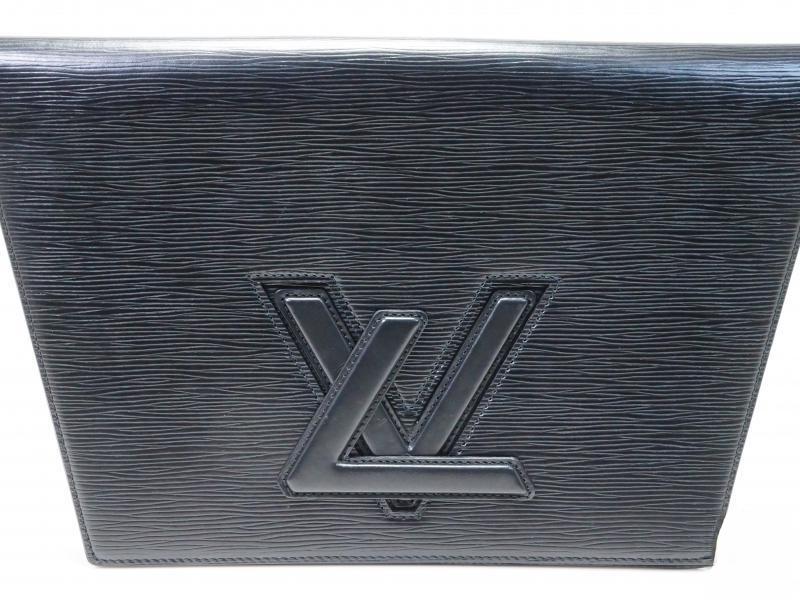Auth Pre-owned Louis Vuitton Vintage Epi Black Noir Pochette Trapeze Gm Clutch Bag M80165 172367