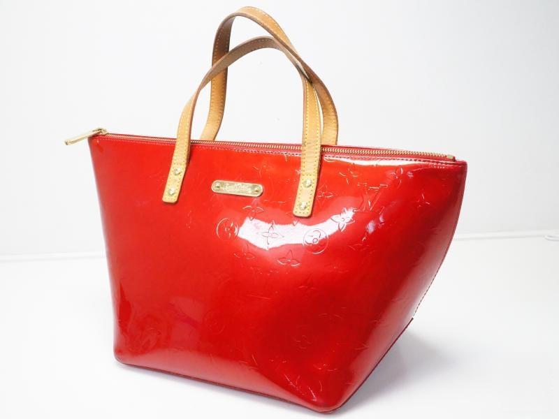 Authentic Pre-owned Louis Vuitton Vernis Pomme D'amour Red Bellevue Pm Hand Tote Bag M93583 172308