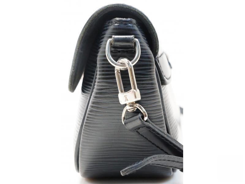 Authentic Pre-owned Louis Vuitton Epi Black Noir Pochette Montaigne 2-way Hand Bag M59292 180014