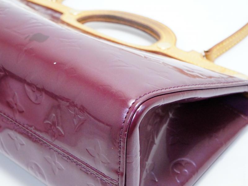 Auth Pre-owned Louis Vuitton Vernis Violet Purple Roxbury Drive Hand Bag Strap 2-way M93569 180833