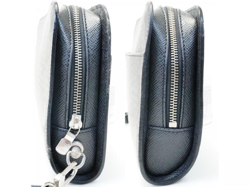 Authentic Pre-owned Louis Vuitton Taiga Black Ardoise Pochette Baikal Clutch Bag Purse M30182 181067