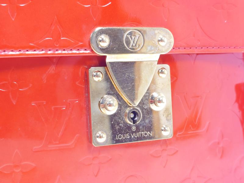 Authentic Pre-owned Louis Vuitton Vernis Rouge Red Spring Street Hand Bag Purse M91135 250392