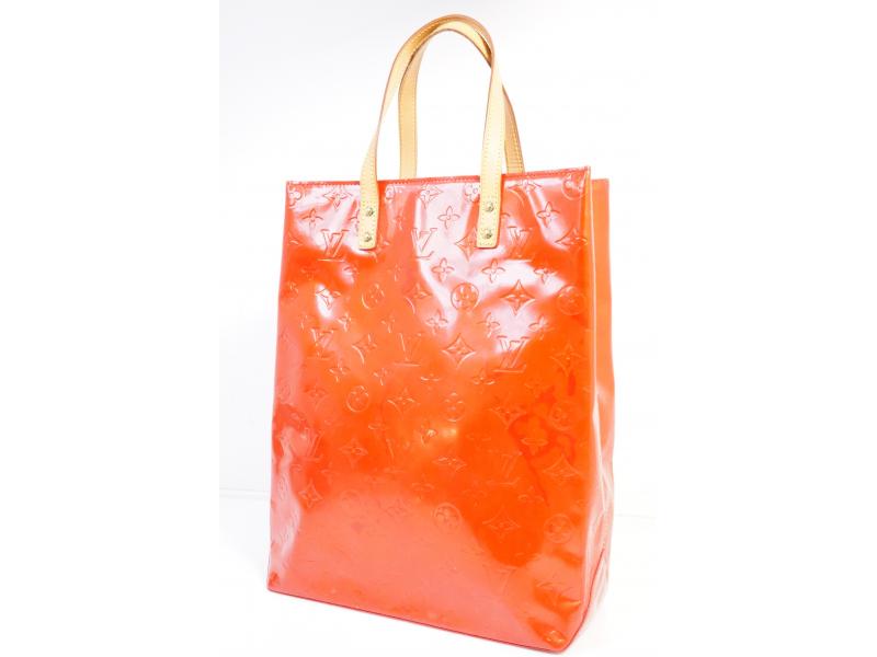 Authentic Pre-owned Louis Vuitton Vernis Rouge Reade Mm Hand Tote Bag M91086 191577