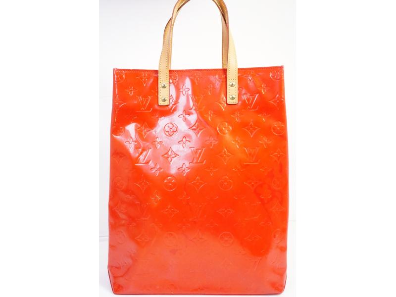 Authentic Pre-owned Louis Vuitton Vernis Rouge Reade Mm Hand Tote Bag M91086 191577