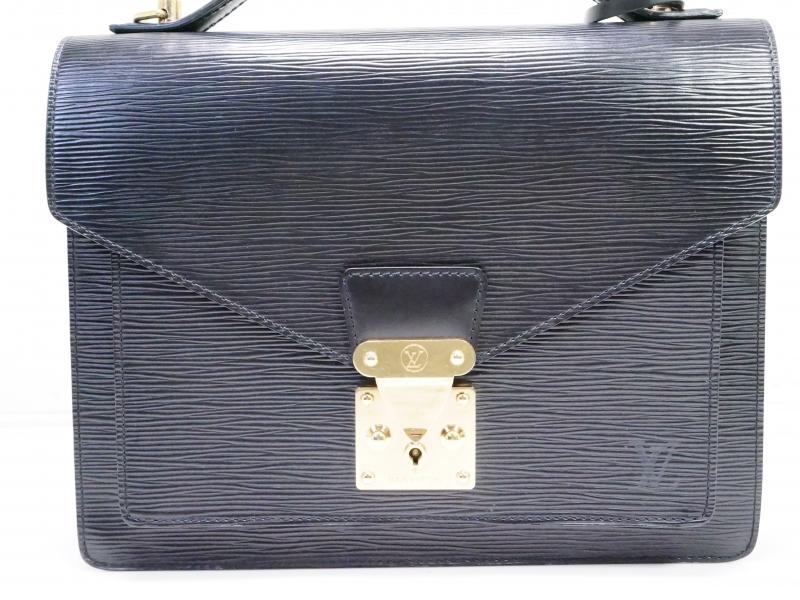 Authentic Pre-owned Louis Vuitton Epi Black Monceau Hand Bag Purse W/ Shoulder Strap M52122 200219