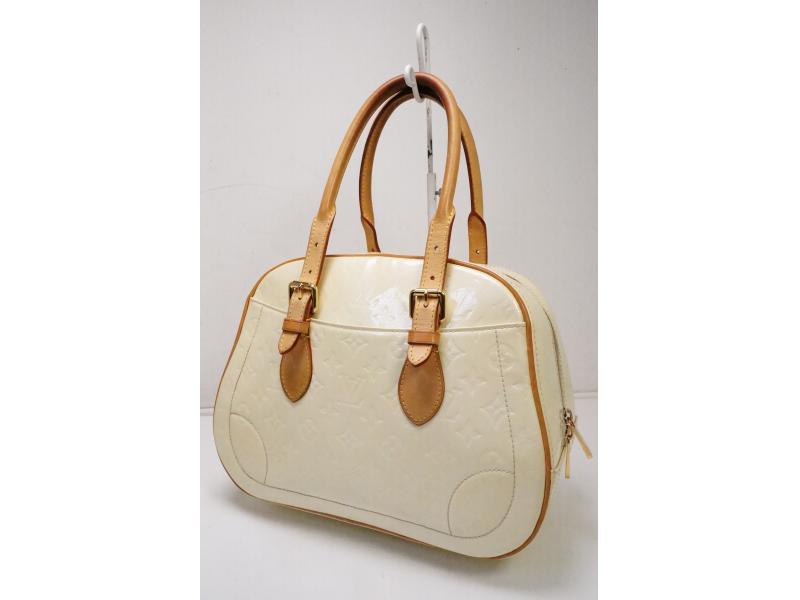 Authentic Pre-owned Louis Vuitton Vernis Perle Pearl White Summit Drive Hand Tote Bag M93514 200255