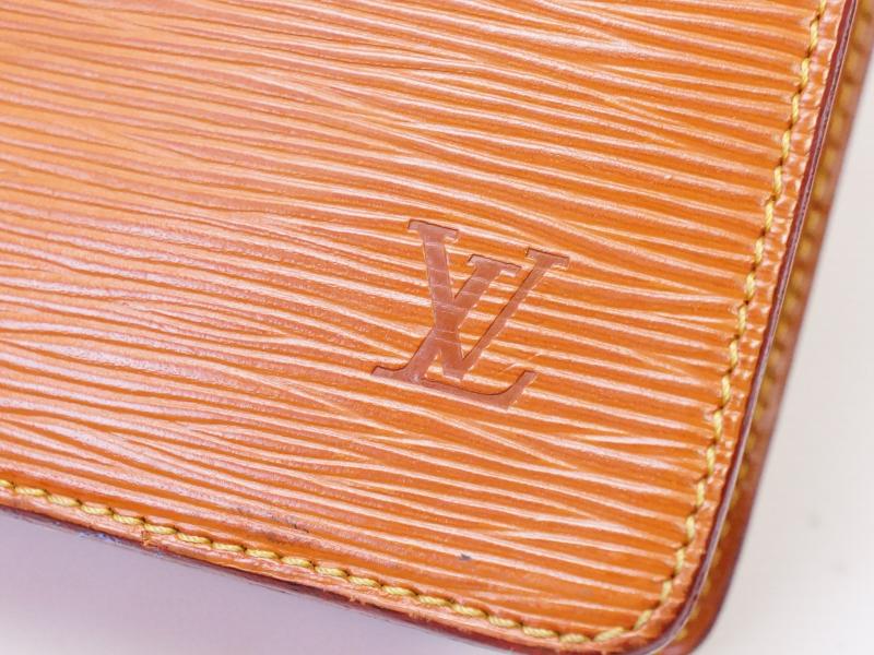 Authentic Pre-owned Louis Vuitton Epi Gold Cipango Brown Pochette Homme Clutch Bag M52528 200324
