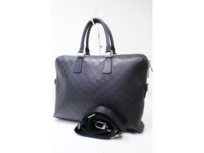 Authentic Pre-owned Louis Vuitton Lv Damier Infini Onyx Pdj Porte-documents Jour Bag N41248 200359