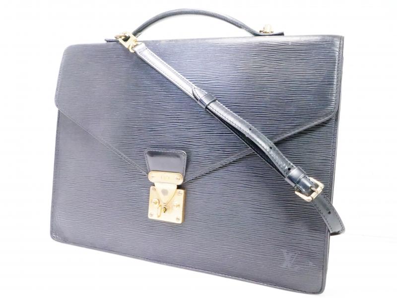 Authentic Pre-owned Louis Vuitton Lv Epi Black Porte-documents Bandouliere 2-way Bag M54462 200020
