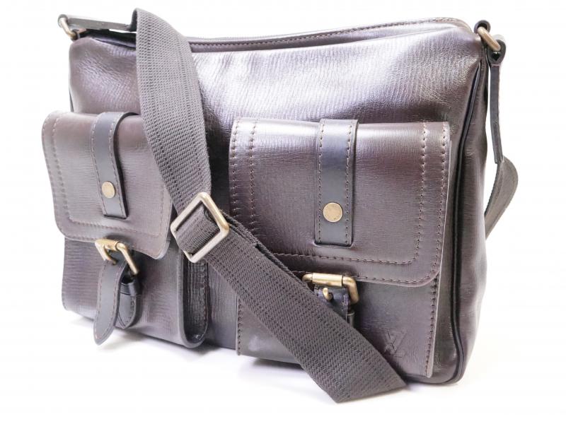 Authentic Pre-owned Louis Vuitton Utah Dark Brown Wichita Messenger Crossbody Bag M92990 200351