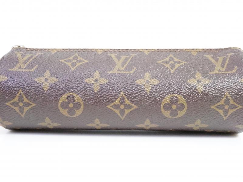 Authentic Pre-owned Louis Vuitton Monogram Trousse Ronde Pen Case Cosmetic Pouch Bag M47626 191800