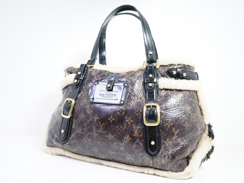 Authentic Pre-owned Louis Vuitton Monogram Shearing Mouton Thunder Shoulder Tote Bag M95573 191780