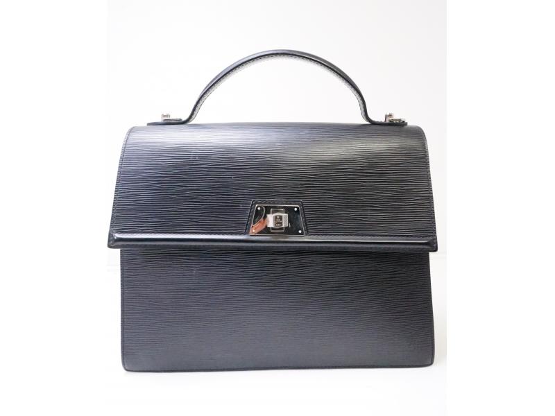 Authentic Pre-owned Louis Vuitton Epi Black Sevigne Gm Hand Bag W/shoulder Strap 2way M40512 200364