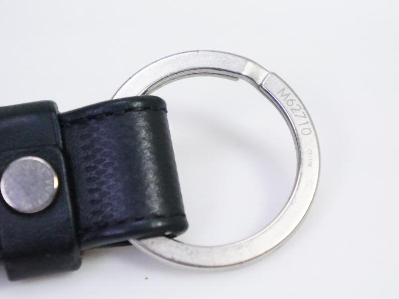 Authentic Pre-owned Louis Vuitton Damier Anfini Dragonne Key Ring Metal Logo M62710 191218