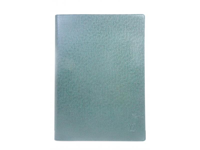 Authentic Pre-owned Louis Vuitton Taiga Epicea Green Couverture Bloc Notebook Cover R20410 150019