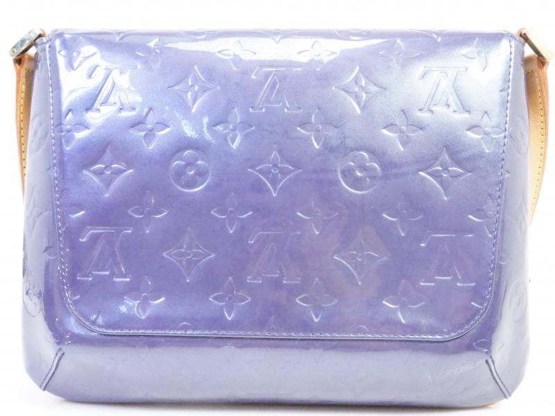 Authentic Pre-owned Louis Vuitton Vernis Indigo Blue Thompson Street Shoulder Bag 191509