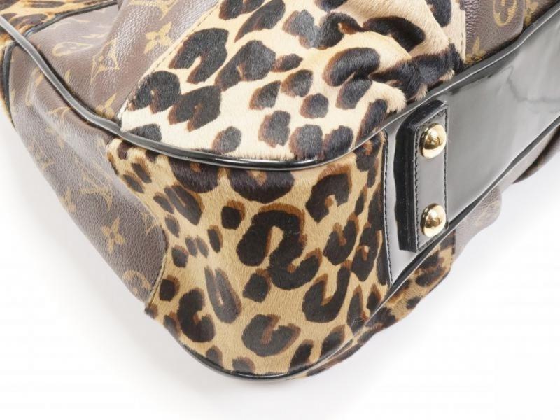 Authentic Pre-owned Louis Vuitton Limited Monogram Leopard Polly Shoulder Hobo Bag M95282 171541